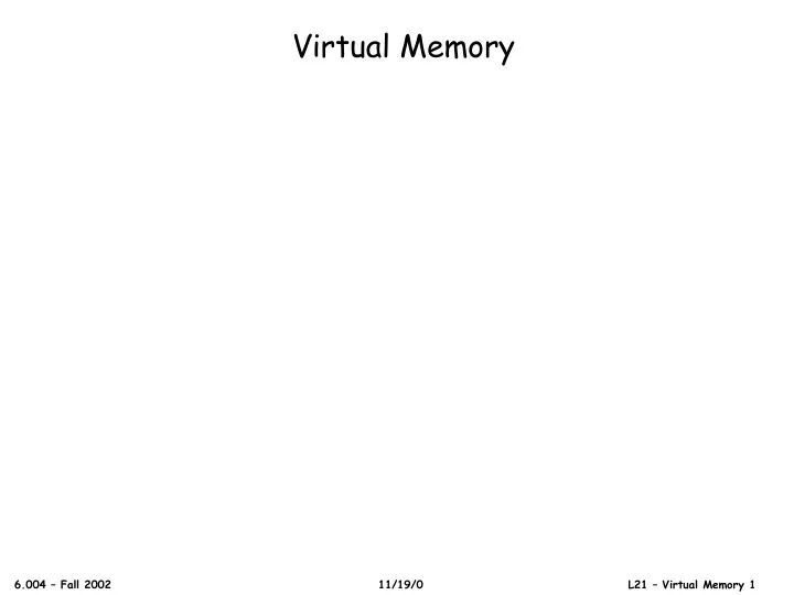 virtual memory