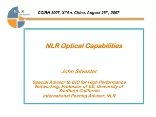 NLR Optical Capabilities