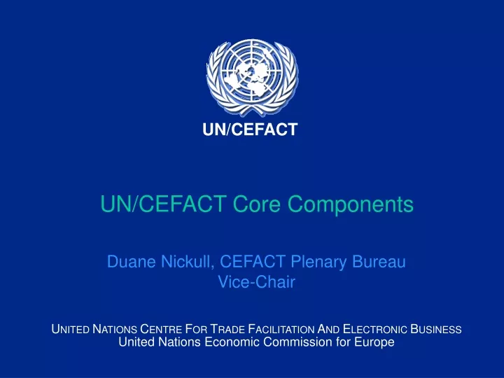 un cefact core components