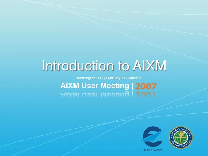 introduction to aixm