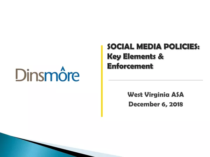 social media policies key elements enforcement