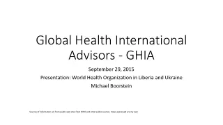 Global Health International Advisors - GHIA