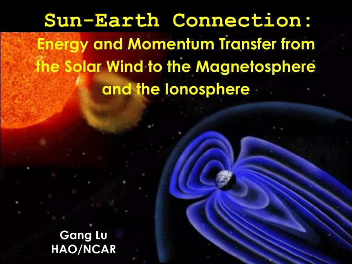 sun earth connection