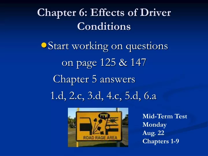 chapter 6 effects of driver conditions