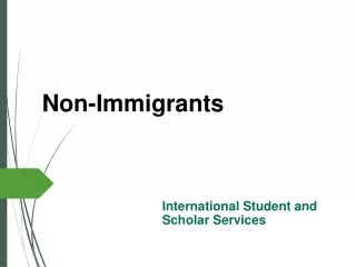 Non-Immigrants