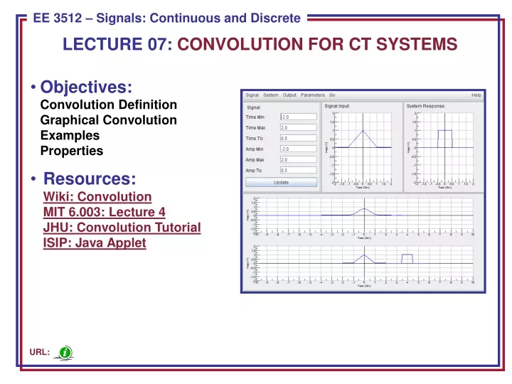 lecture 07 convolution for ct systems