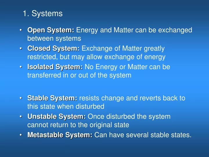 1 system s