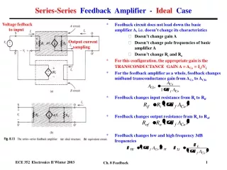 Series-Series   Feedback  Amplifier  -   Ideal   Case