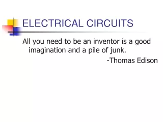 ELECTRICAL CIRCUITS