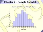 Chapter 7 ~ Sample Variability - slide 1