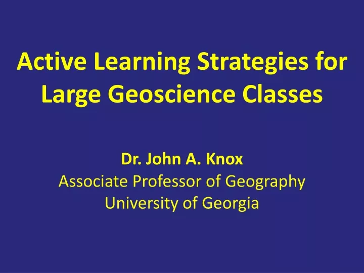 active learning strategies for large geoscience