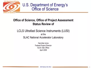 U.S. Department of Energy’s Office of Science