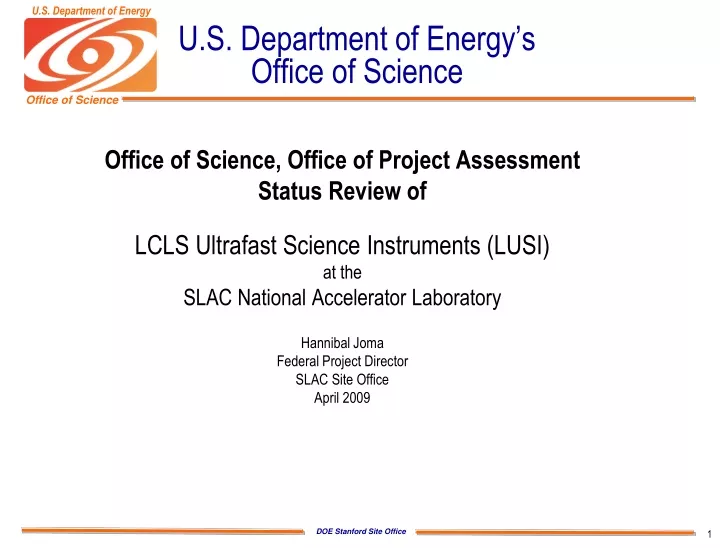 u s department of energy s office of science