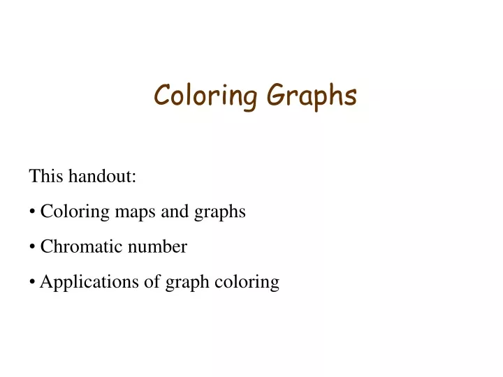 coloring graphs