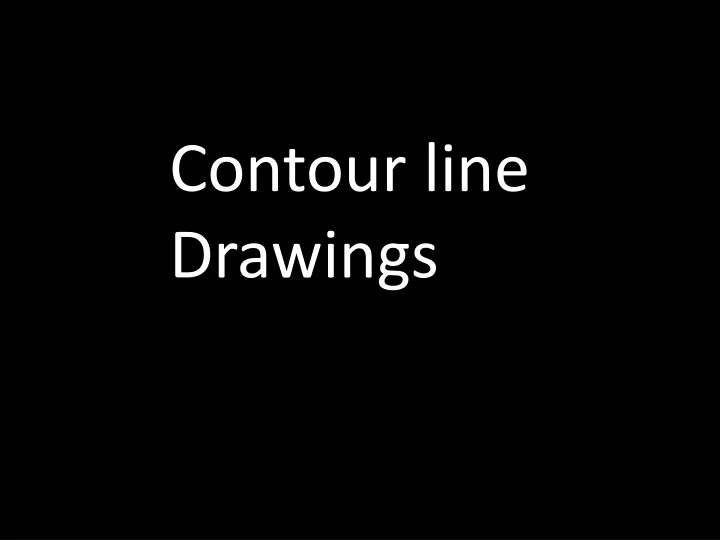 contour line drawings