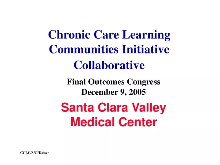 chronic care learning communities initiative collaborative