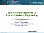Latent Variable Methods in Process Systems Engineering - slide 1