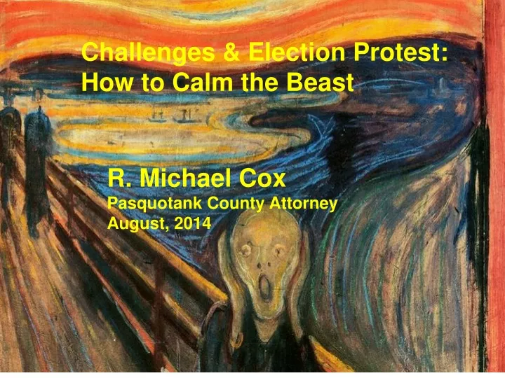 challenges election protest how to calm the beast