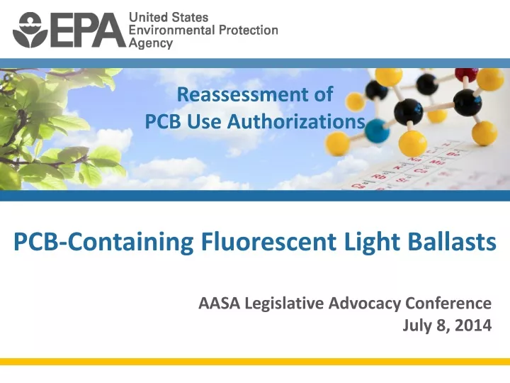 reassessment of pcb use authorizations