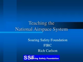 Teaching the  National Airspace System