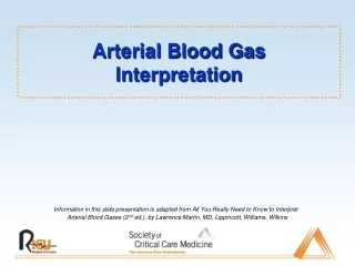 Arterial Blood Gas  Interpretation