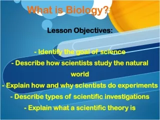 What is Biology?