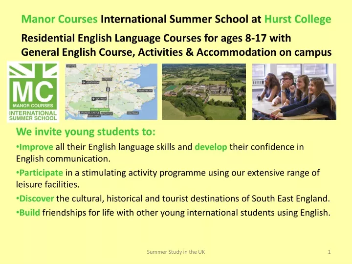 manor courses international summer school