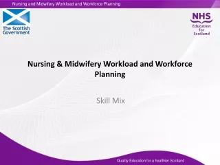Nursing &amp; Midwifery Workload and Workforce Planning