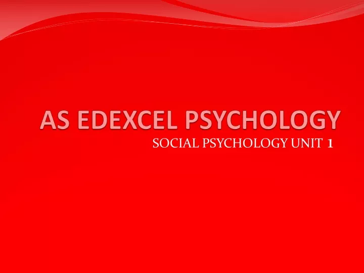as edexcel psychology