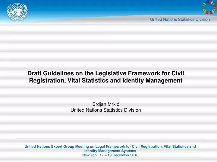 draft guidelines on the legislative framework