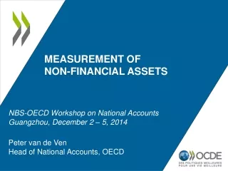 Measurement of                non-financial assets