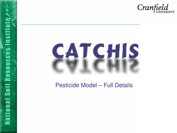 pesticide model full details