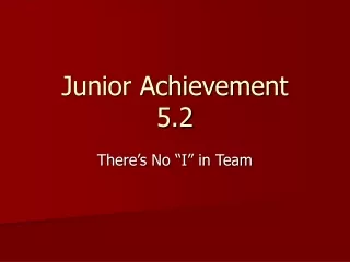 Junior Achievement 5.2