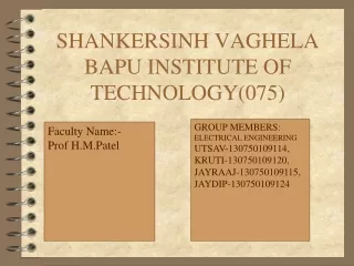 SHANKERSINH VAGHELA BAPU INSTITUTE OF TECHNOLOGY(075)
