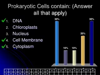 Prokaryotic Cells contain: (Answer all that apply)