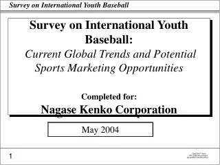 Survey on International Youth Baseball:  Current Global Trends and Potential