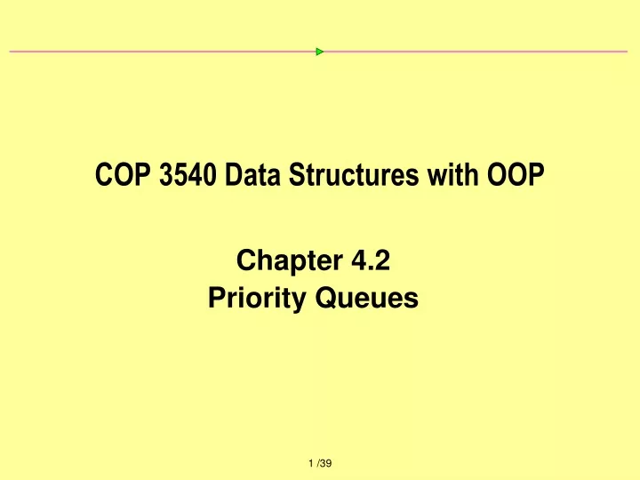 cop 3540 data structures with oop