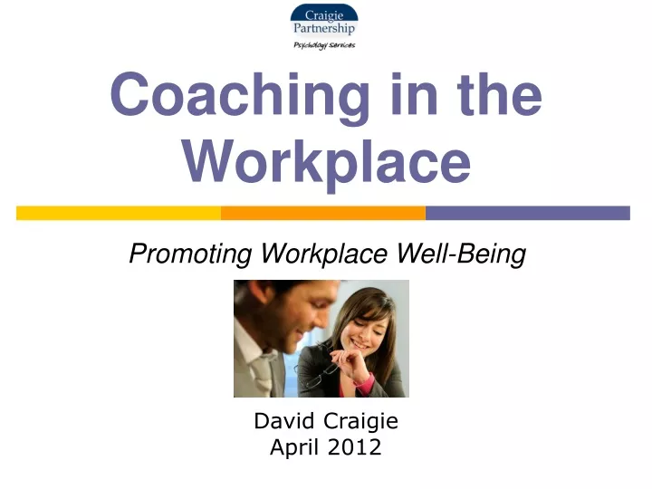 promoting workplace well being