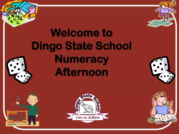 welcome to dingo state school numeracy afternoon