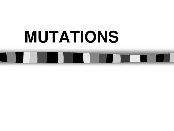 mutations