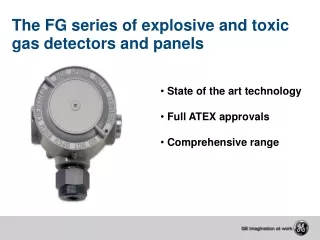 The FG series of explosive and toxic gas detectors and panels