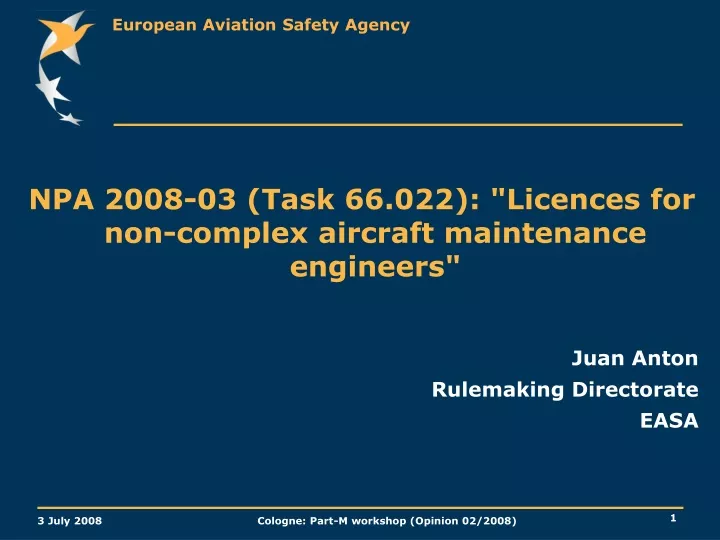 npa 2008 03 task 66 022 licences for non complex