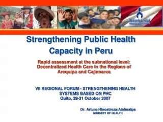 Strengthening Public Health Capacity in Peru