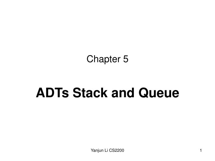 adts stack and queue