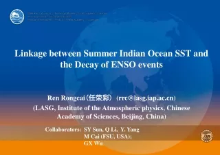 Linkage between Summer Indian Ocean SST and the Decay of ENSO events