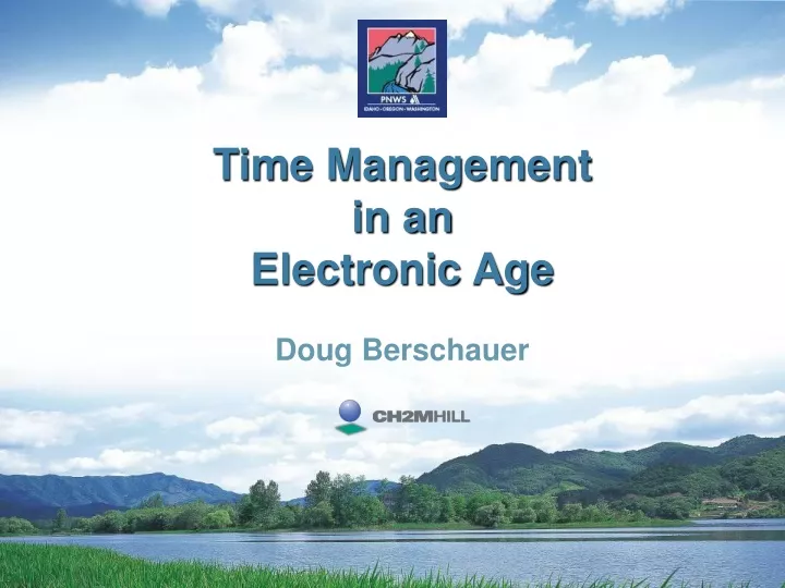 time management in an electronic age