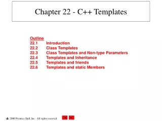 Chapter 22 - C++ Templates