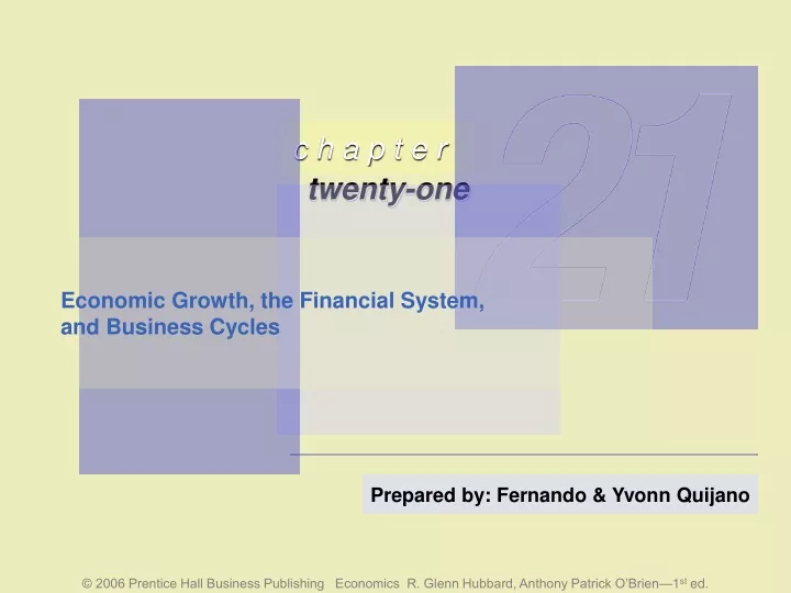 economic growth the financial system and business cycles