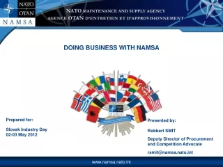 Prepared for: Slovak Industry Day 02-03 May 2012