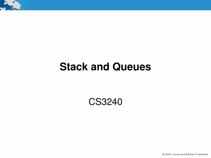 stack and queues
